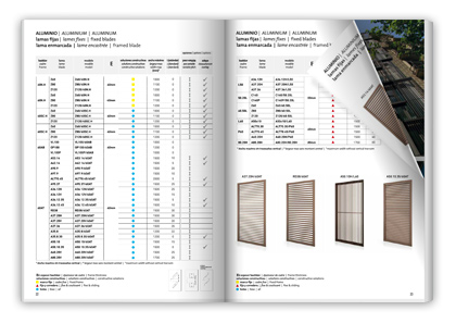 Catálogo de mallorquinas, correderas, celosías, corrugables de madera y aluminio